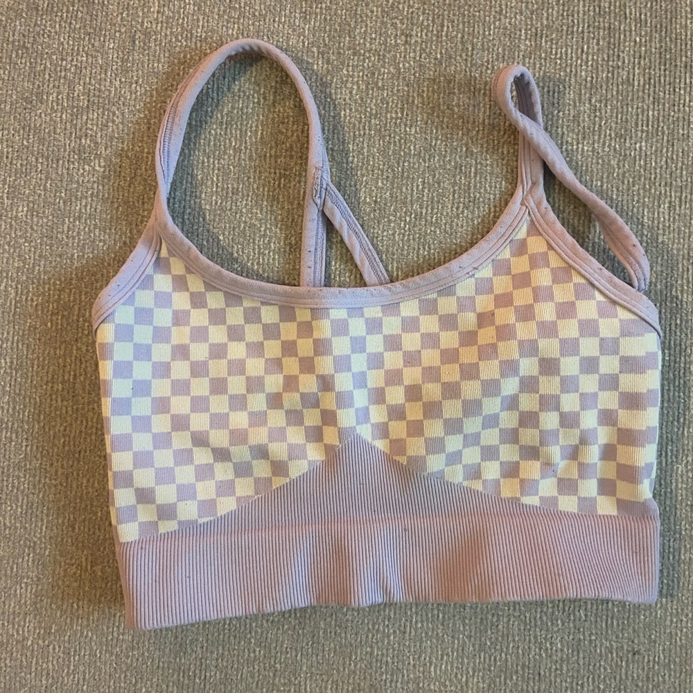 Bao Bei Body Lavender Checkered Women's Bralette